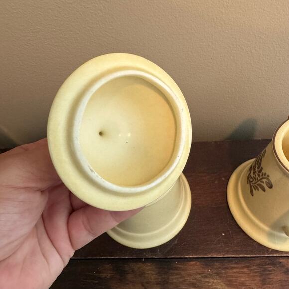 Pfaltzgraff Village pattern cream brown Sugar & creamer set - Picture 8 of 11